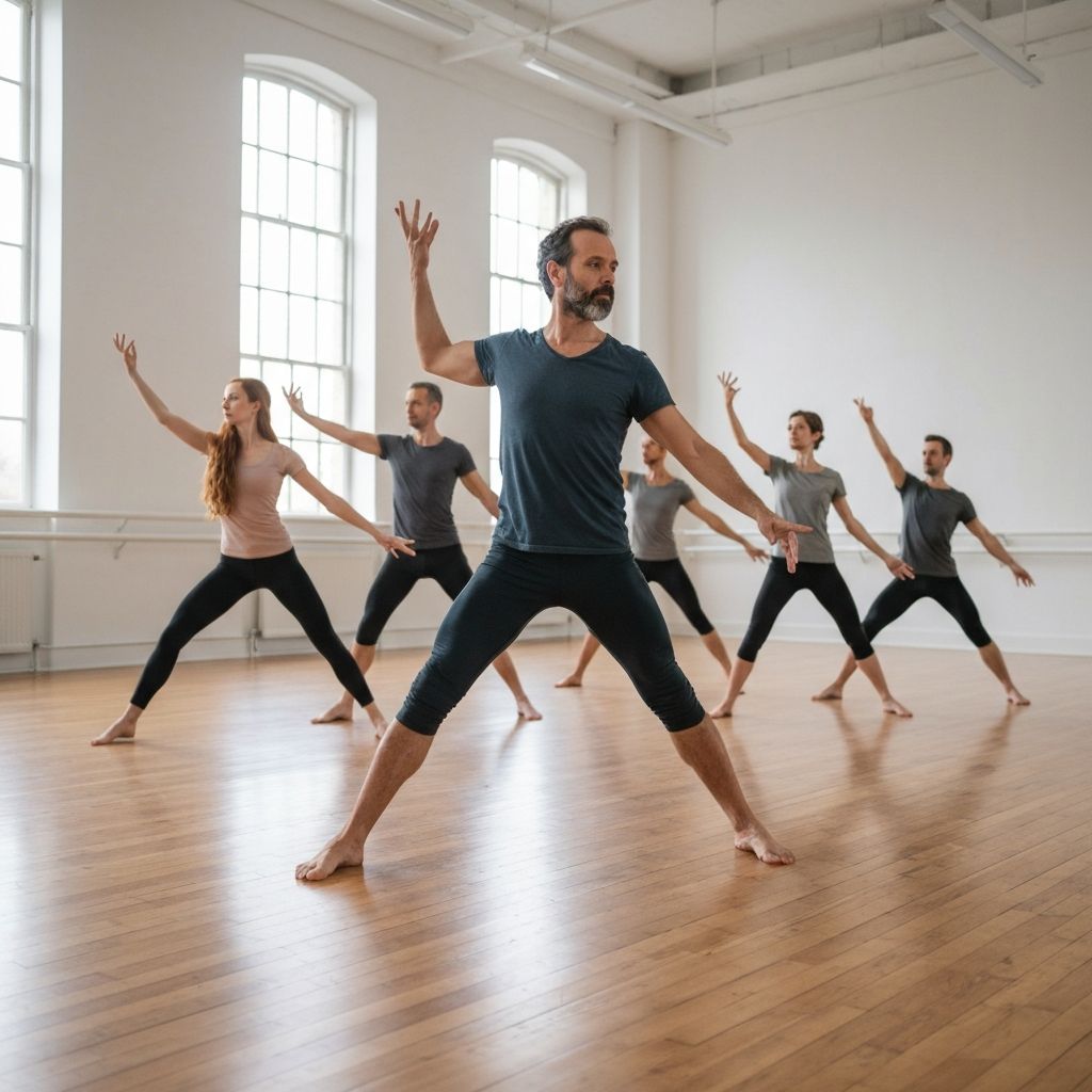 Menschen in fließender Bewegung